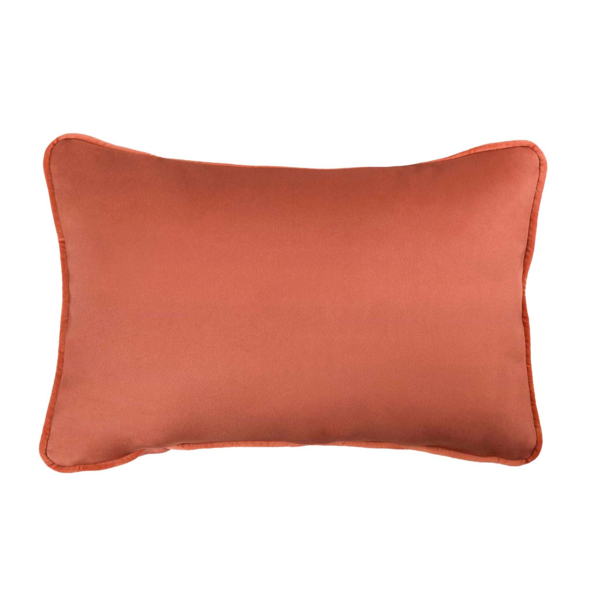 Cojin Velvet Naranja 45x30 Cm