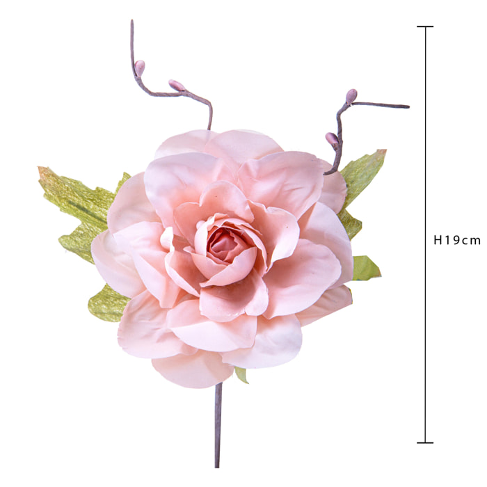 Pick Gardenia. Diametro 10 Cm - Pezzi 12 - 10X19X10cm - Colore: Altro - Bianchi Dino - Fiori Artificiali