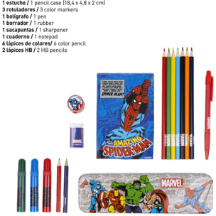 Set Papelería Coloreable Marvel