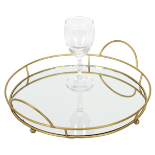 Plateau De Presentation Miroir 34cm