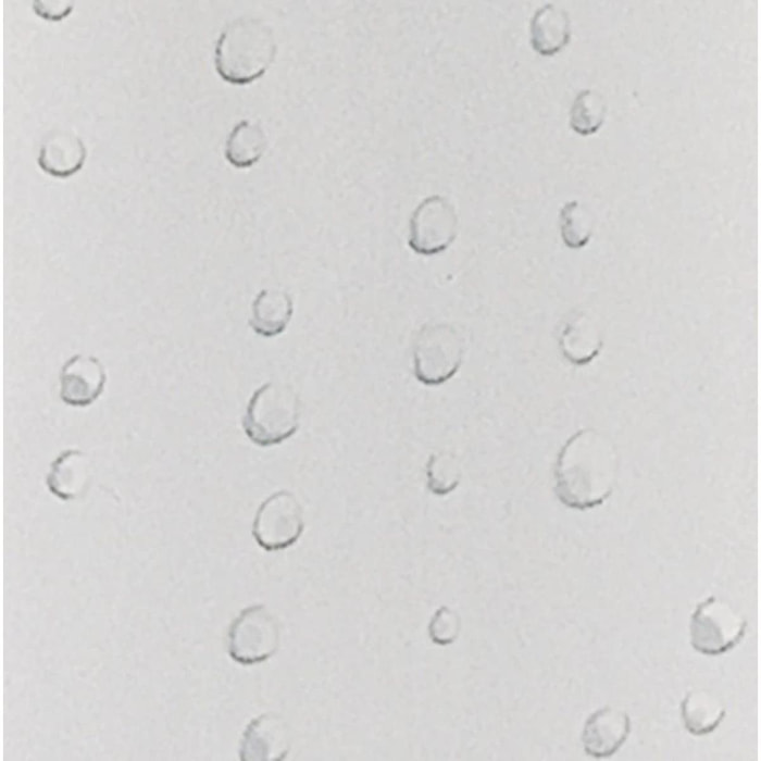 Rideau de douche Polyester WET 180x200cm Blanc effet perlé Spirella