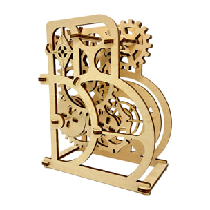 Maqueta de Madera 3D, con movimiento mecánico diseño de Rueda de la suerte. 56 piezas.