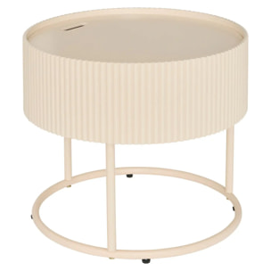 Table basse Juna beige 45x45x40,5cm