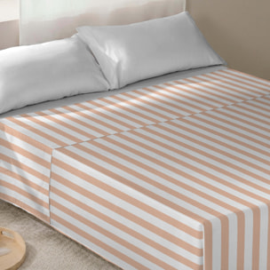 Juego de Sábanas Estampadas - Incluye 1 o 2 Fundas de Almohada - 100% Algodón - Costa Scarlet