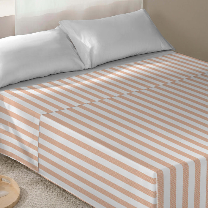 Juego de Sábanas Estampadas - Incluye 1 o 2 Fundas de Almohada - 100% Algodón - Costa Scarlet