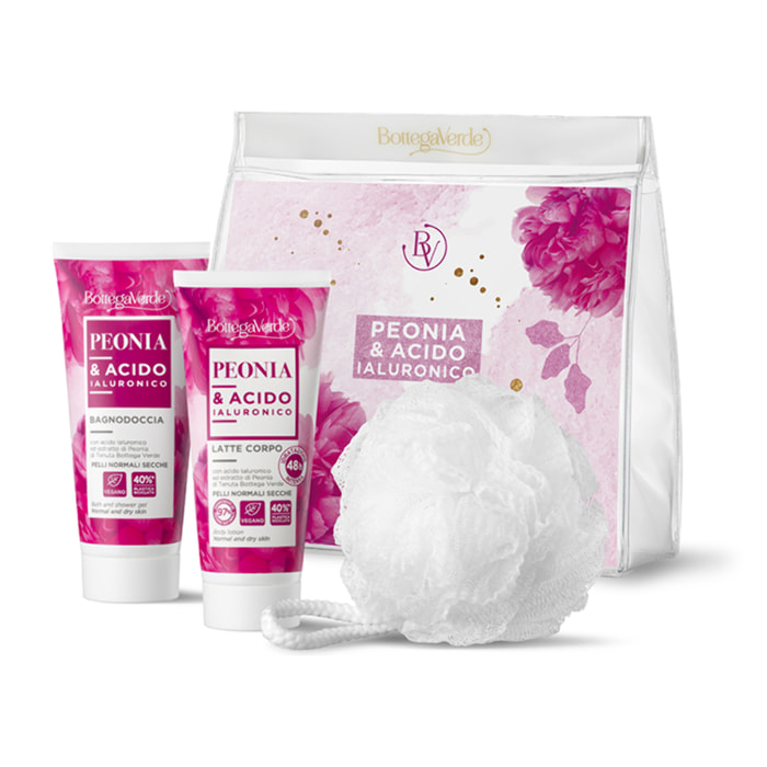 Confezione Travel Peonia e Acido Ialuronico