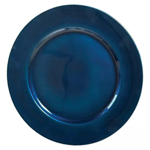Lot de 6 DESSOUS D'ASSIETTE BLEU