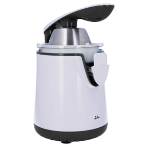 Exprimidor de naranjas eléctrico JATA JEEX1058 con brazo. Lleva 2 conos