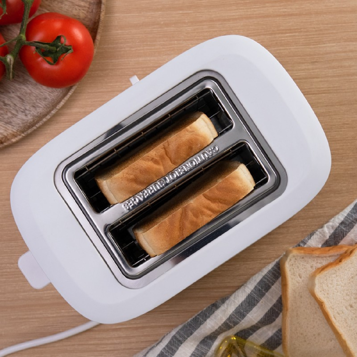 Cecotec Tostadora Toast&Taste 9000 Double White. 980 W 2 Ranuras cortas extraanc