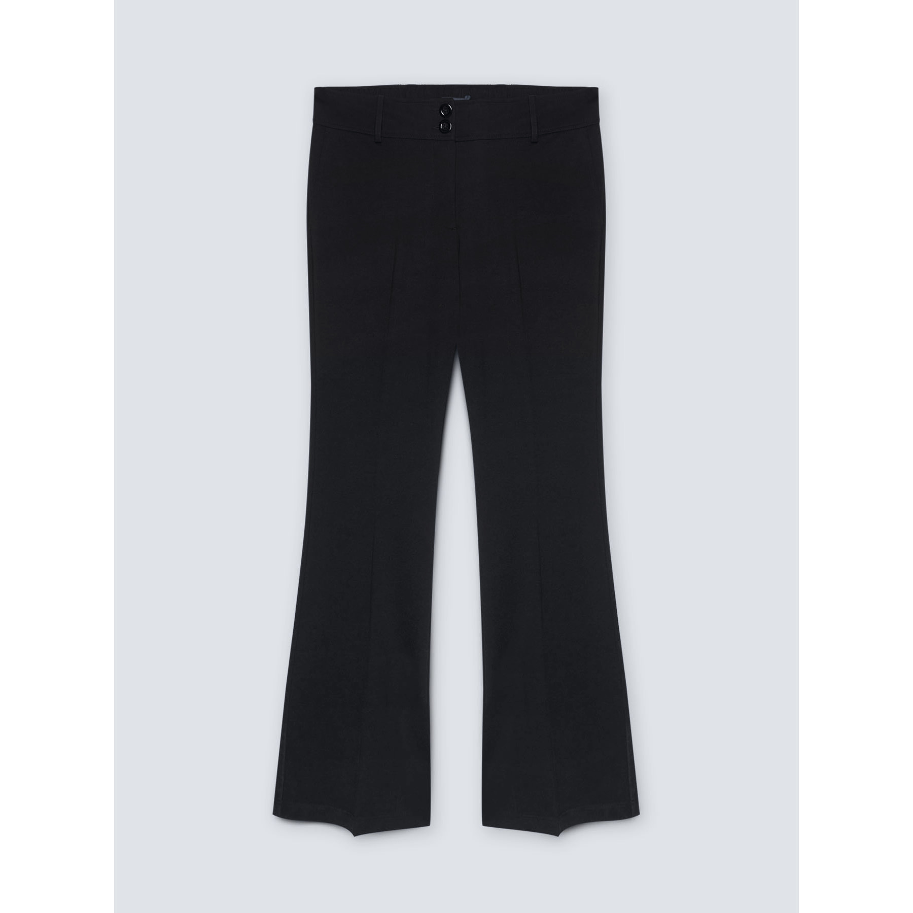 Fiorella Rubino - Pantalones flare de punto milano - Negro