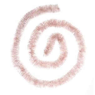 Guirlande de Noël Holographique Bord Festonné 50 x 4 x 2 M Rose