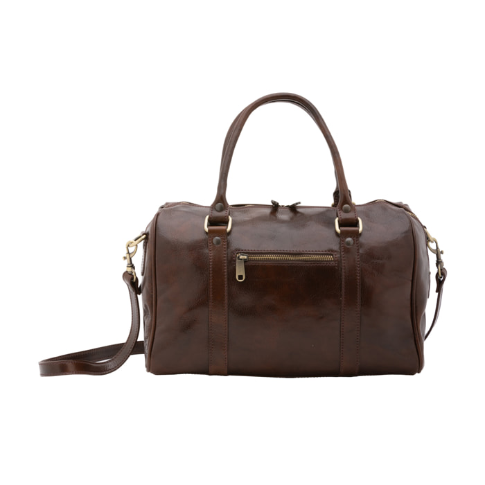 Borsa a bauletto  da donna In Vera pelle Made in Italy 37x22x16 cm