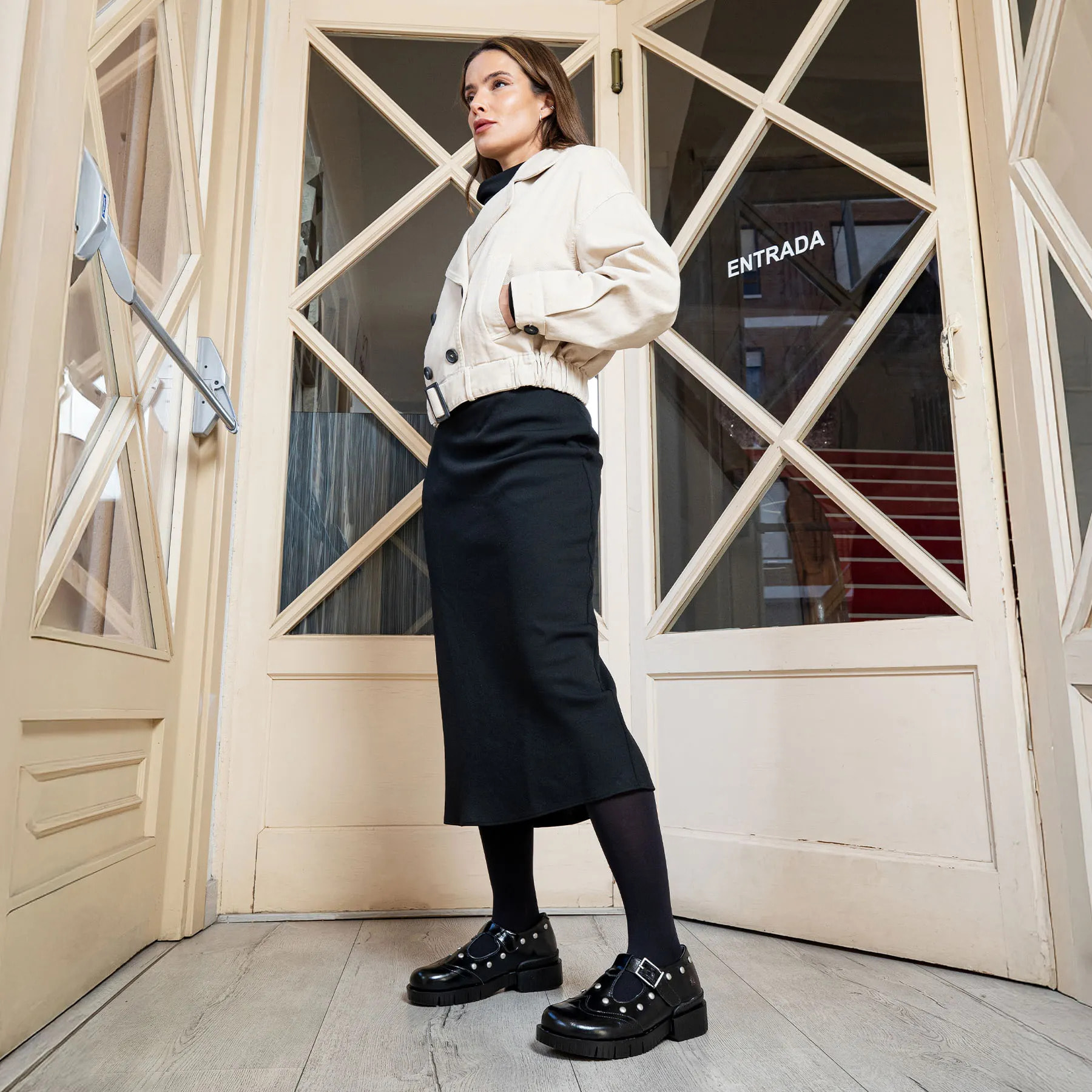 Zapatos 1834S NAPPA SHINNY BLACK /OXFORD color Black