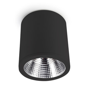 LEDS·C4 Plafon Exit 25.9W Blanco Neutro - 4000K CRI 80 Negro IP23 2284Lm