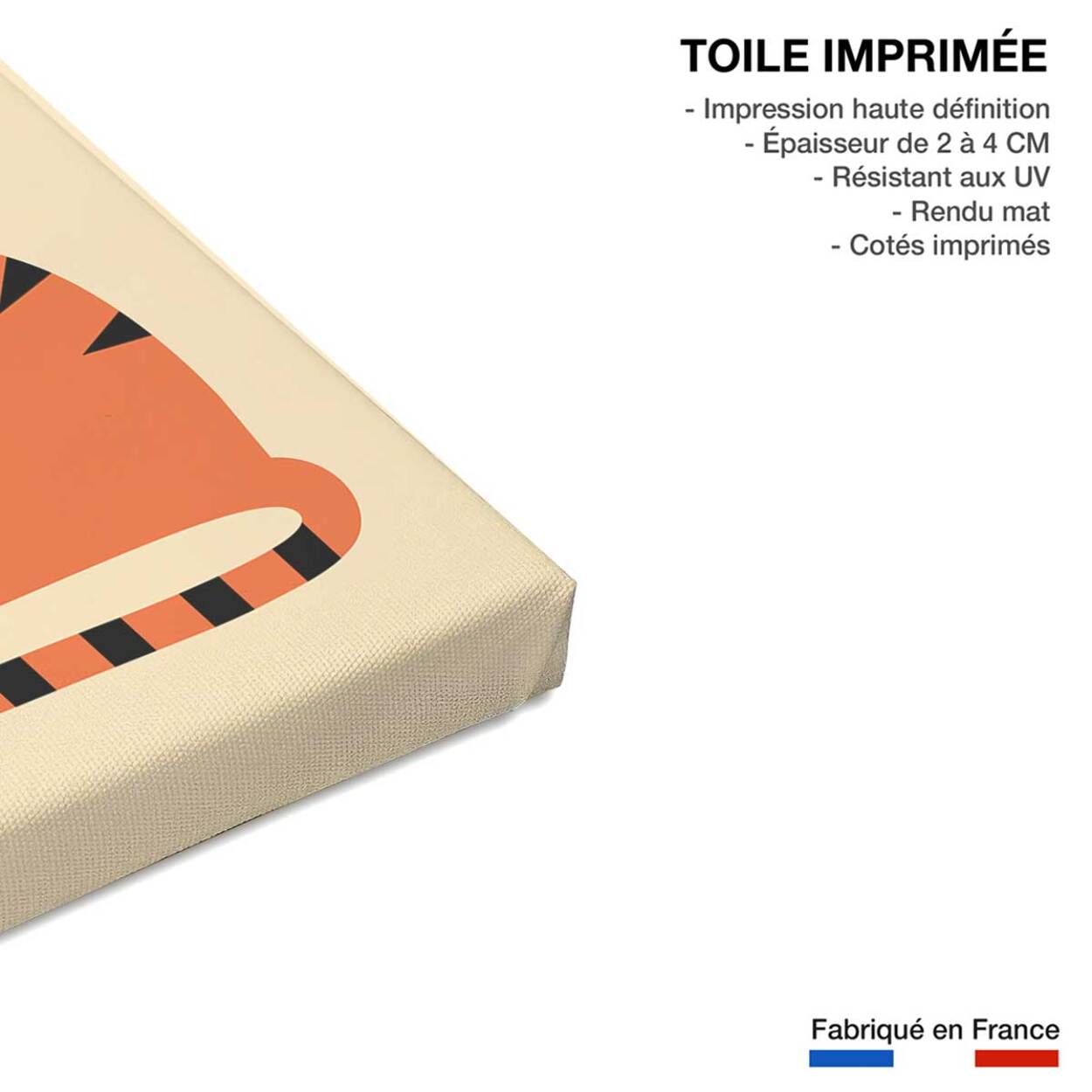 Tableau circus tiger Toile imprimée