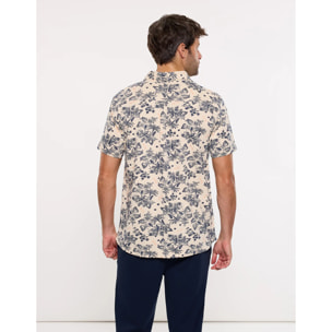 Camisa Manga Corta Beige - Tryndamere