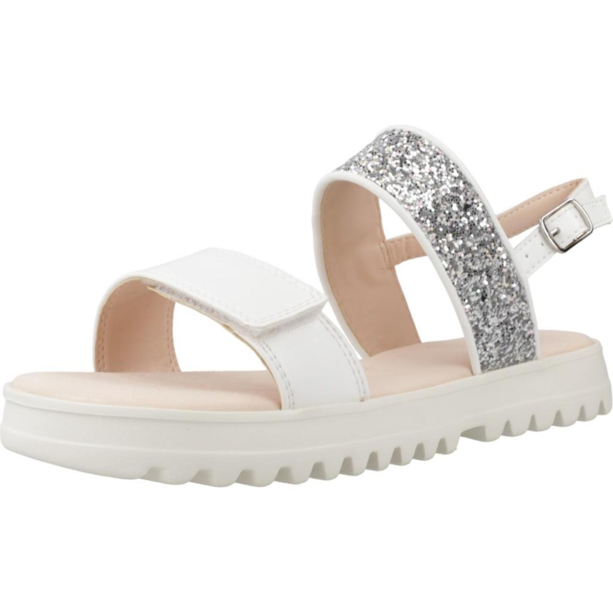 Sandalias Niña de la marca GEOX  modelo J SANDAL CORALIE GIR BLANCO