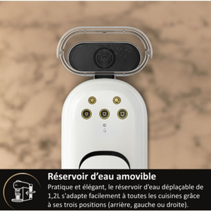 Cafetière à dosette PHILIPS LM9512/60 L'Or Barista Absolu Blanche - Cafés chauds ou glacés