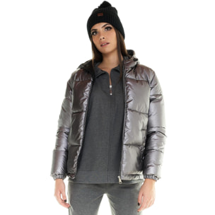 Piumino Leone donna con full zip Greyss