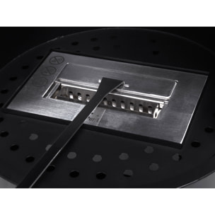 Poêle à éthanol 3kW en acier avec façade en verre trempé