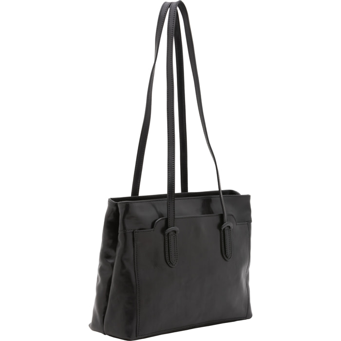 Borsa a spalla  da donna In Vera pelle Made in Italy 35x26x12 cm