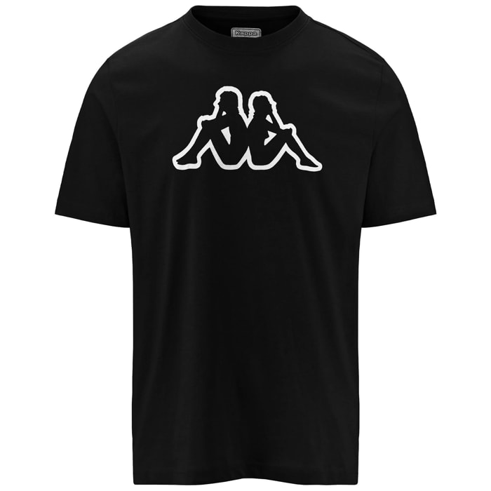 Kappa T-Shirts & Top T-SHIRT LOGO KORPO CROMEN Nero