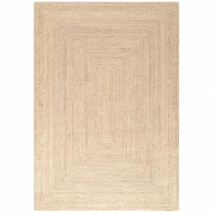 Tapis salon motif simple, veik tissé main, design chaleureux