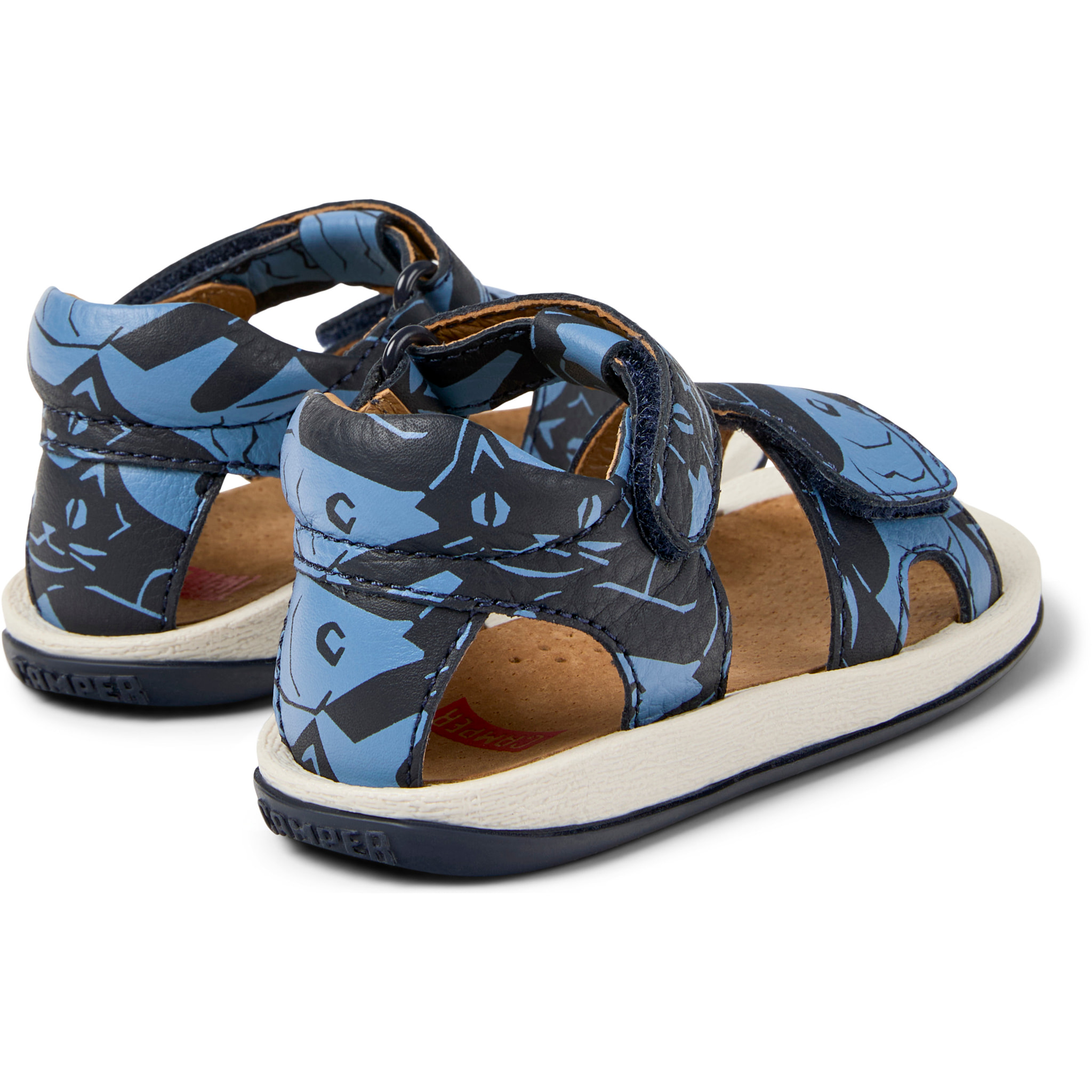 Sandalias - CAMPER Bicho Twins - Azul - Cuero liso
