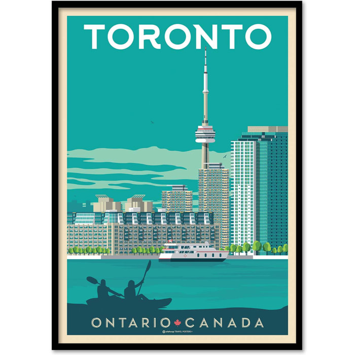 Affiche - Toronto - Olahoop Travel Posters