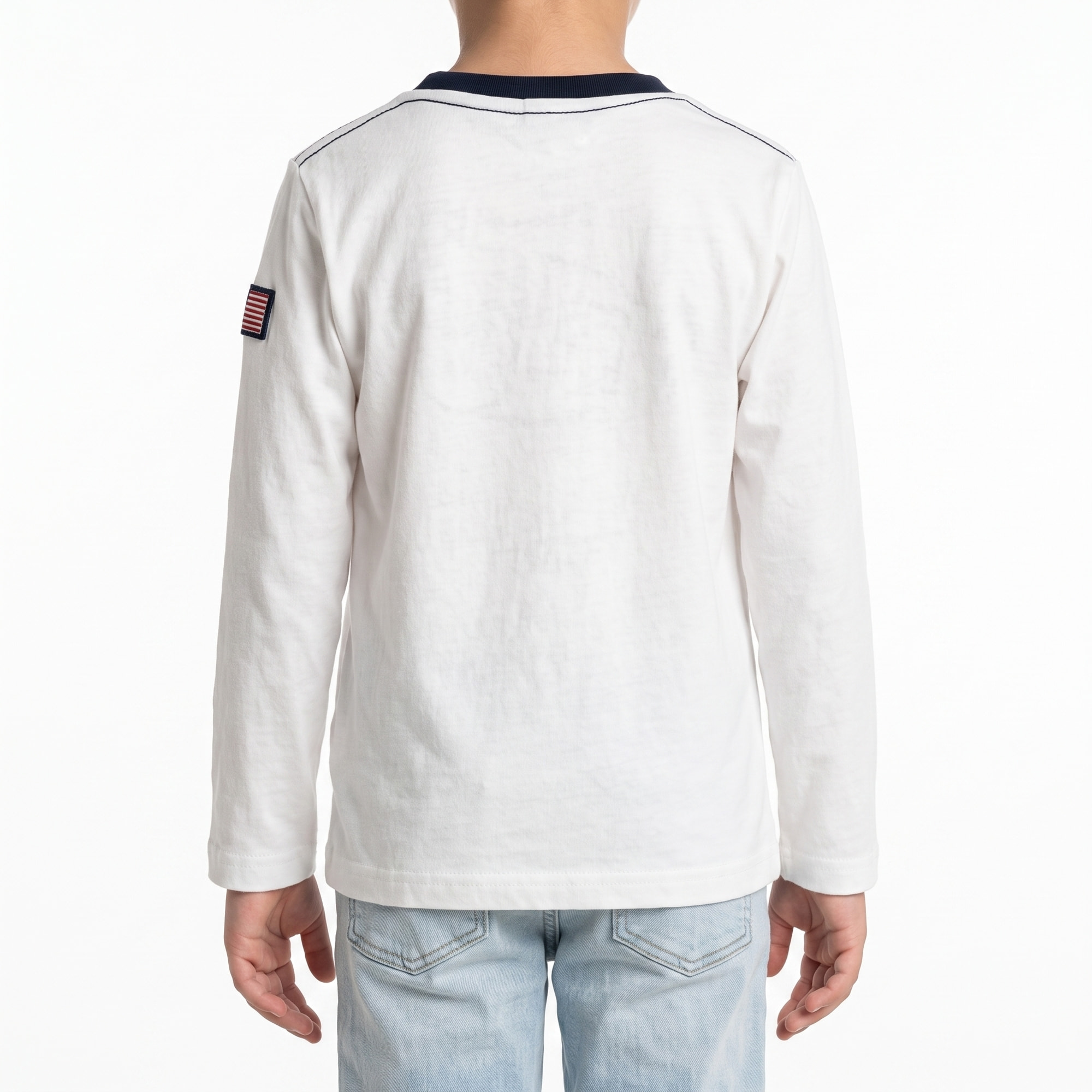 T-shirt maniche lunghe con stampa logo
