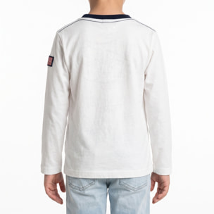T-shirt maniche lunghe con stampa logo