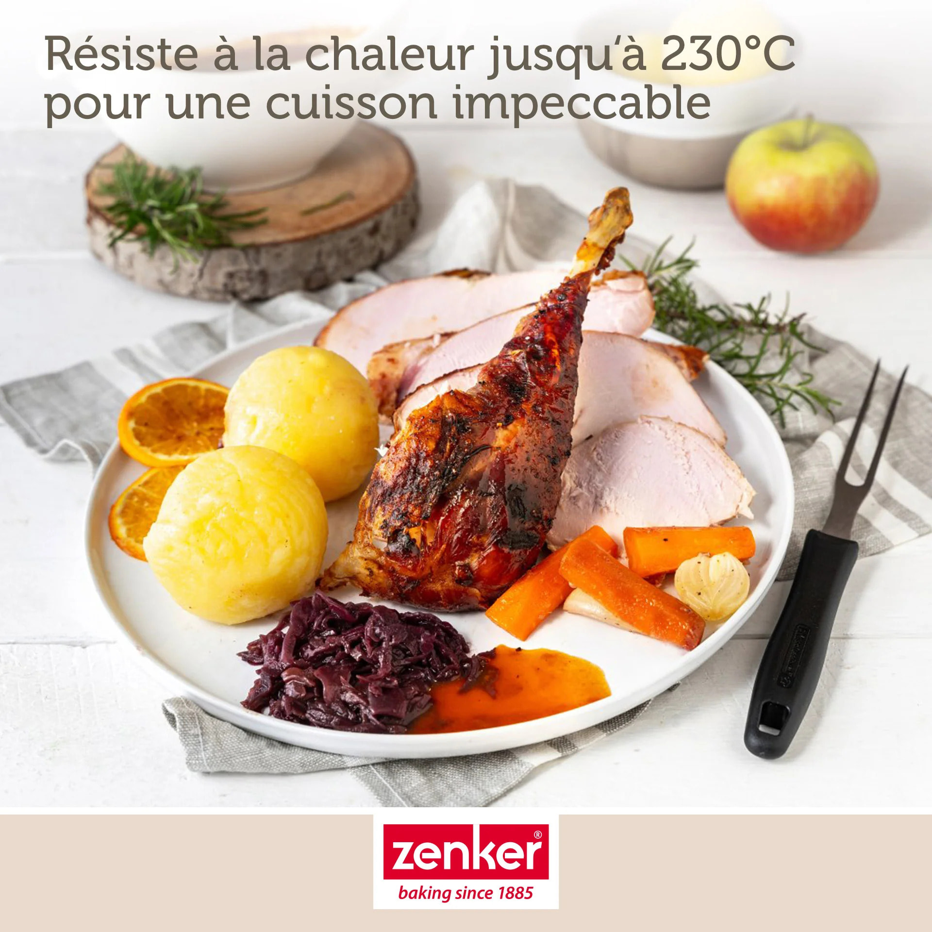 Ensemble de 2 Plats à four XXL rectangle 40 x 34 cm Zenker Spécial Cooking