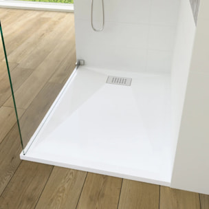 Receveur antidérapant KINEDO 140 x 80 Kinesurf biotec rectangle blanc