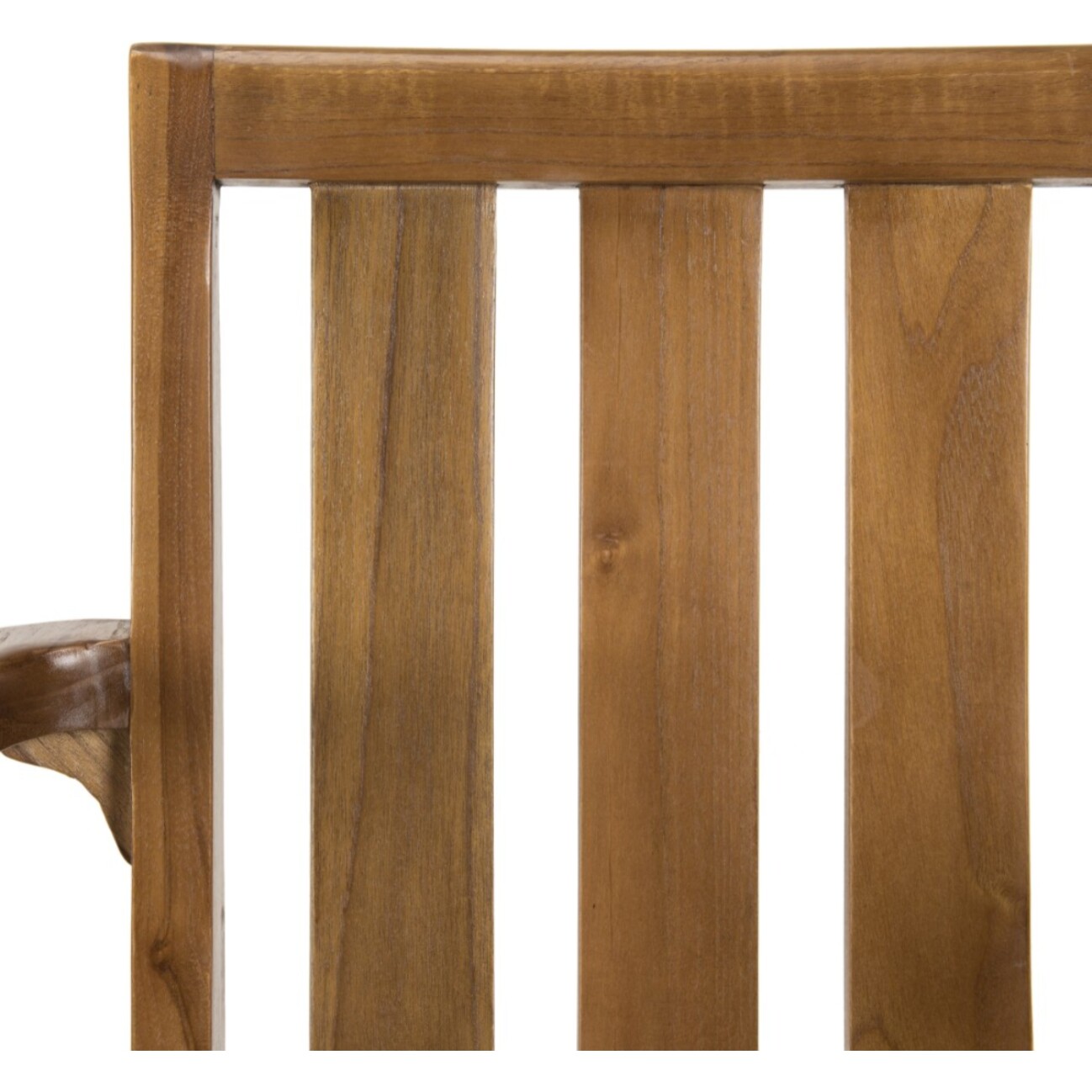 MAEVA - Ensemble de 2 fauteuils empilables en bois teck huilé