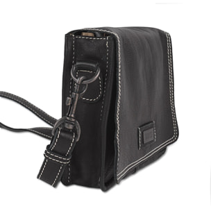 Bolso Bandolera Mujer Piel Lois Whitney Negro