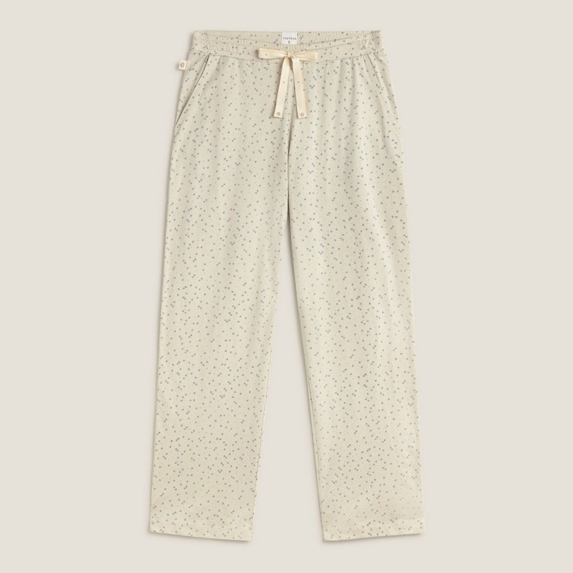 Pantalón de algodón de orgánico estampado floral Donnap color azul Viscosa