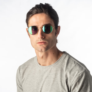 Gafas de sol OCEAN TOKYO - Oro brillante / Revo verde