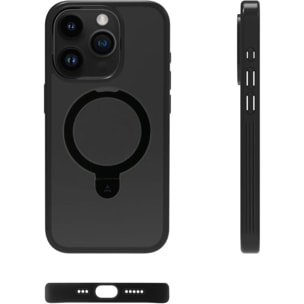 Coque ADEQWAT iPhone 15 Pro MagSafe 2 en 1  - Noir