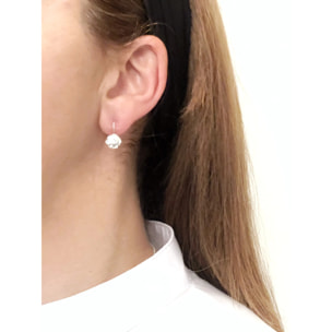 pendiente plata chapado "Mayo"cristal Swarovski