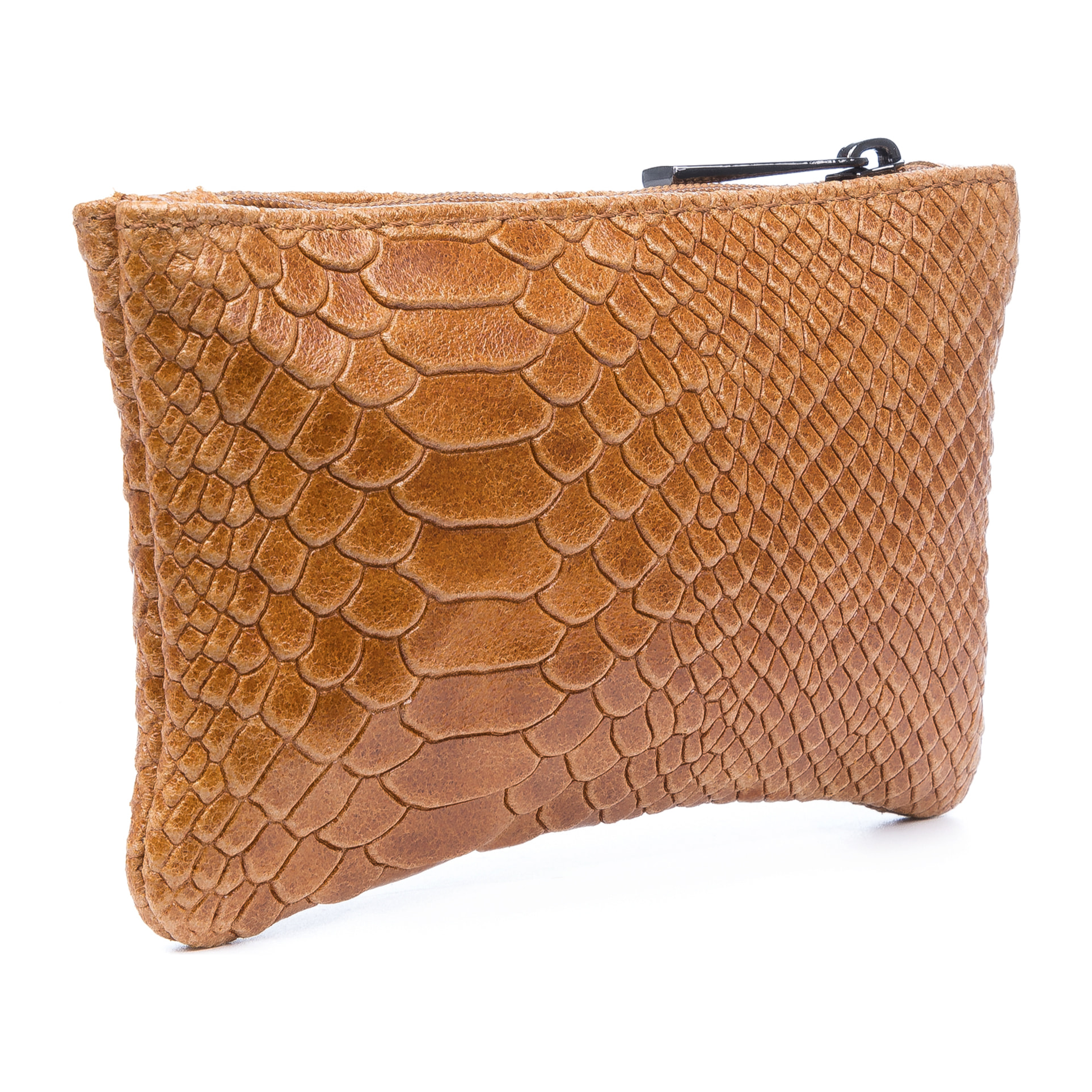 Seconda Cartera Mujer Mujer.Piel auténtica Gamuza Grabado Serpiente