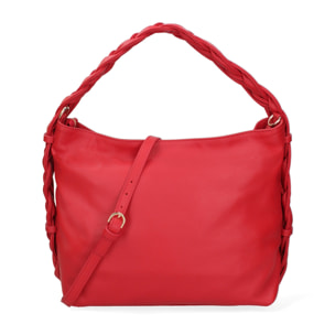 Borsa a spalla da donna - Modello Umbria - Vera pelle - 31.0 x 26.0 x 12.0 cm