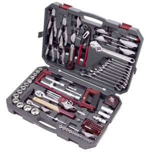 Coffret d'outils universel Basic-Line 1/2' 1/4' KRAFWERK - 115 pièces - 204.105.600