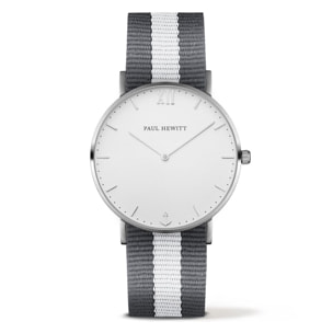 Reloj Paul Hewitt PH-SA-S-ST-W-GRW-20S Unisex Analogico Cuarzo con Correa de Nylon