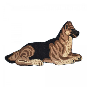 Tapis enfant fait main en laine motif animaux PELI