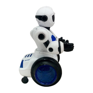 Well home robot de juguete h.22cm color blanco con sonido y luces