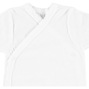 Body cruzado bebé manga corta algodón