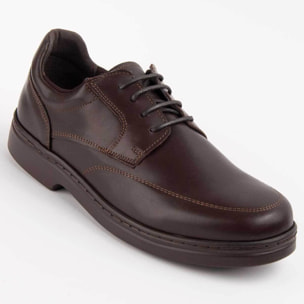 Zapato Oxford De Piel - Marron