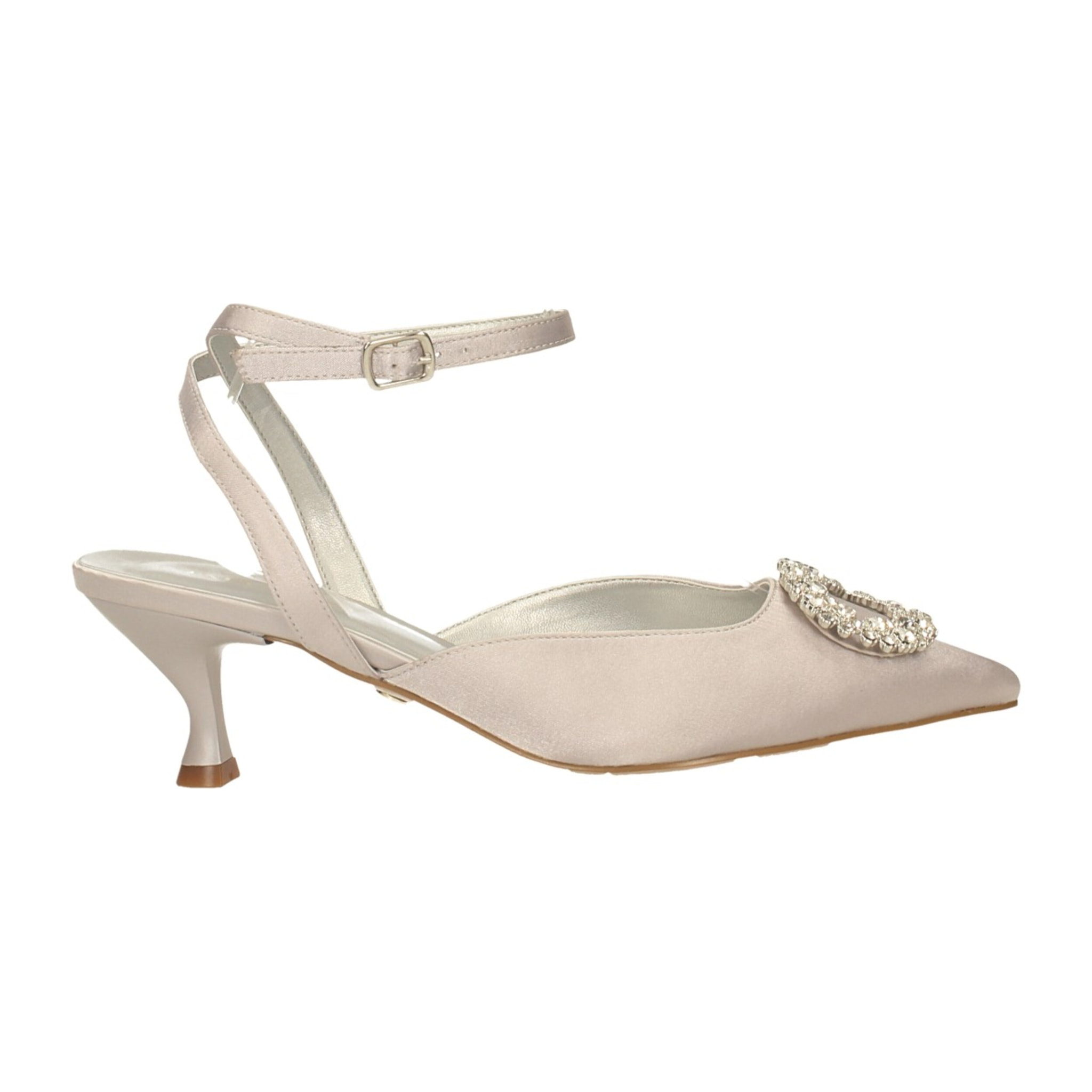 Décolleté sling back Donna Tata Italia Argentato