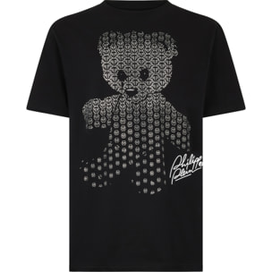 PHILIPP PLEIN Round Neck T-Shirt Teddy Strass Teddy Bear