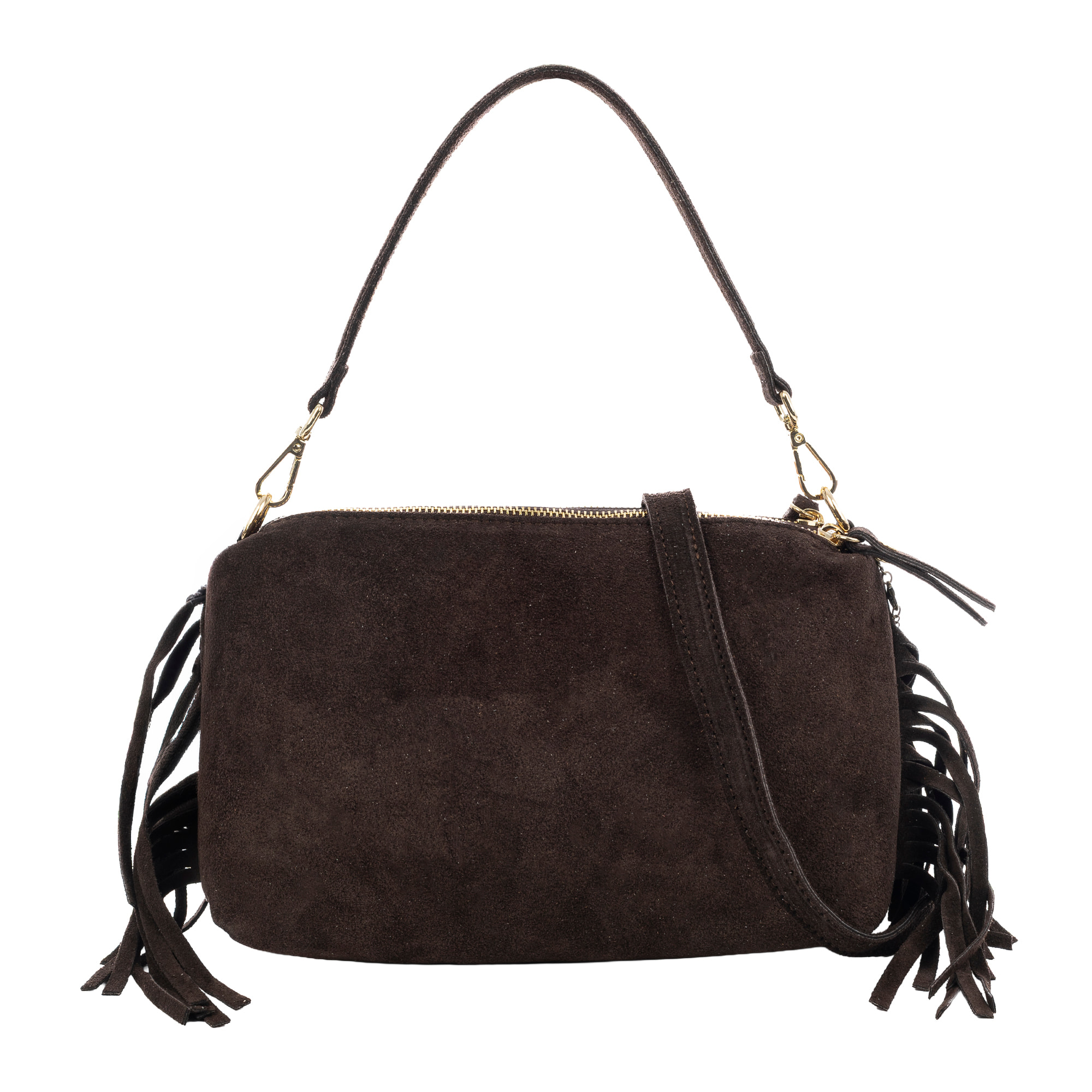 Benedetti Bolso de hombro Mujer. Piel auténtica Gamuza